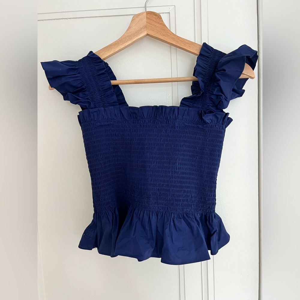 Hill House Paz Nap Top, Navy, XS.
